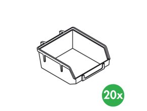 plastove boxy pro perforovany panel element system 20 ks 117294