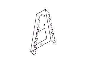 Držák na 8 montážních klíčů pro perforovaný panel ELEMENT SYSTEM, 1 ks