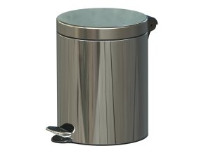 Nášlapný odpadkový koš, 5 L, nerez lesklý