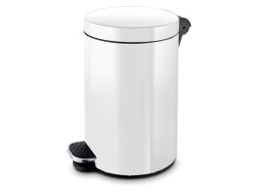 Nášlapný odpadkový koš 5 L, lakovaný bílý