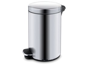 Nášlapný odpadkový koš 12 L, nerez matný, plynulé zavírání