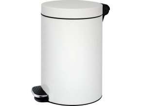 Nášlapný koš 20 L, plynulé zavírání, lakovaný bílý