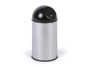 nerezovy odpadkovy kos 20 l se samozaviracim vikem nerez lesk 90178
