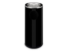 Odpadkový koš s popelníkem 34 L, lakovaný černý