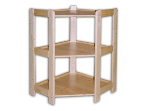 rohovy dreveny regal 3 police 890 x 600 x 335 mm 8922