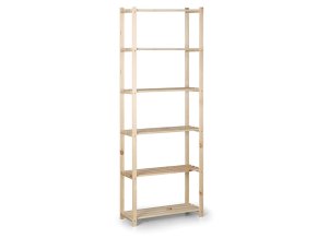 dreveny latkovy regal 2100 x 750 x 400 mm 6 polic 9068