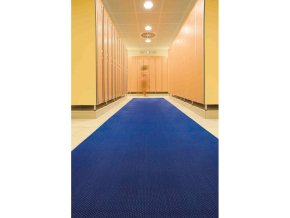 Univerzální vinylová rohož, tloušťka 5 mm, šířka 1,2 m, modrá, metráž
