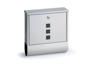 postovni schranka na noviny a dopisy 335 x 305 x 96 mm nerez 7936