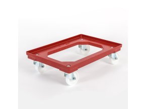 plastovy vozik na prepravky 600x400 mm 250kg polyamidova kola 10717