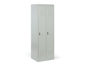 kovova satni skrinka economic demontovana 2 oddily 1800 x 600 x 500 mm cylindricky zamek sede dvere 58385