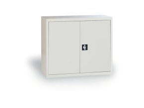 plechova dilenska skrin na naradi demontovana 800 x 850 x 390mm seda 9315