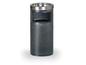 venkovni odpadkovy kos s popelnikem 10 l cerny 948