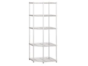 rohovy drateny regal 1800 x 680 x 680mm 5 polic 10520
