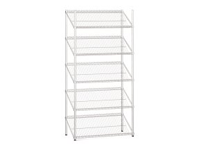 drateny regal se sikmymi policemi 1800 x 900 x 450 mm 5 polic 10523