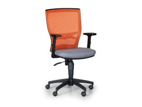 Kancelářská židle VENLO, oranžová / šedá