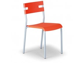 Plastová jídelní židle LINDY, oranžová
