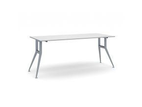 Jednací kancelářský stůl WIDE, 180x80 cm, šedý