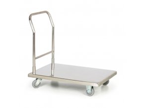 Nerezový plošinový vozík, 300 kg, 900x550 mm