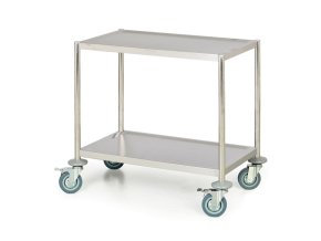 nerezovy policovy vozik bez rukojeti 2 police 675 x 375 mm 4260