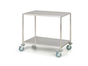 nerezovy policovy vozik bez rukojeti 2 police 815 x 495 mm 4261