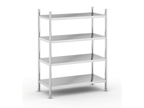 nerezovy policovy regal 1550 x 1200 x 600 mm 4 police 14300