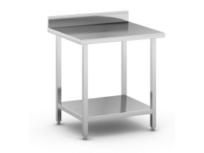 nerezovy pracovni stul s polici a ohradkou 800 x 700 x 850 mm 14307
