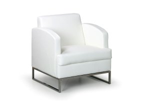 kozene kreslo maryl bile 5642