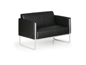 kozena pohovka casual dvoumistna cerna 12664