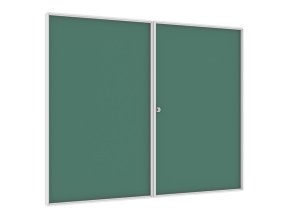 vnitrni magneticka vitrina zelena 1200 x 1500 mm 13100