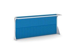 Nástavba na stůl GB 2100 mm, děrovaný plech na nářadí a plastové boxy