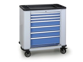 pojizdny dilensky vozik na naradi expert 7 zasuvek 1030 x 900 x 530 mm modra 8238