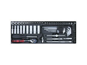 Sada Gola 1/4", 61 ks - vložka do zásuvky EXPERT, chrom vanadium