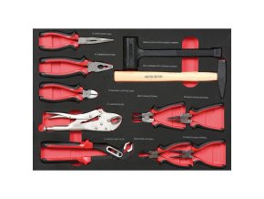 sada naradi pro voziky expert kleste a kladivo chrom vanadium 564 x 386 x 30 mm 12902