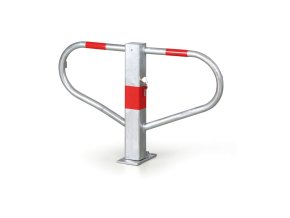Sklopná parkovací zábrana - sloupek, motýlek, výška 510 mm