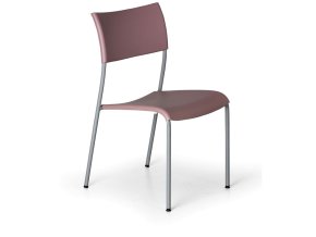 Plastová jídelní židle FOREVER, starorůžová