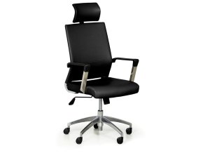 kozene kancelarske kreslo elite cerna 13148