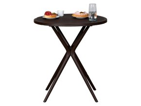 plastovy kulaty stul coffee time kavova 16338
