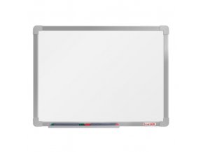 Bílá magnetická popisovací tabule boardOK 600 x 450 mm, eloxovaný rám
