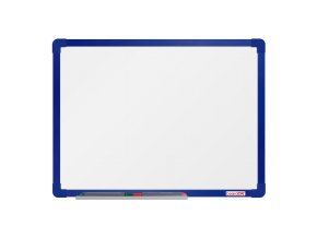 bila magneticka popisovaci tabule boardok 600 x 450 mm modry ram 14819