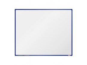 Bílá magnetická popisovací tabule boardOK, 1500 x 1200 mm, modrý rám