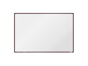 Bílá magnetická popisovací tabule boardOK, 1800 x 1200 mm, hnědý rám