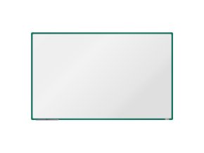 Bílá magnetická popisovací tabule boardOK, 2000 x 1200 mm, zelený rám