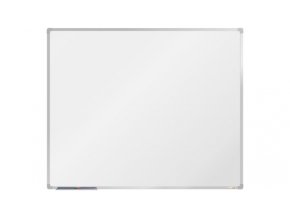 Bílá magnetická popisovací tabule s keramickým povrchem boardOK, 1500 x 1200 mm, eloxovaný rám