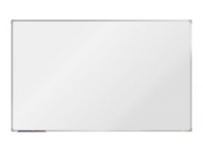 Bílá magnetická popisovací tabule s keramickým povrchem boardOK, 2000 x 1200 mm, eloxovaný rám