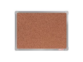 korkova nastenka boardok v hlinikovem ramu 600 x 450 mm eloxovany ram 14848