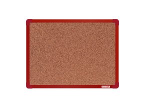korkova nastenka boardok v hlinikovem ramu 600 x 450 mm cerveny ram 14850