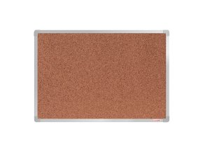 Korková nástěnka boardOK v hliníkovém rámu, 600 x 900 mm, eloxovaný rám