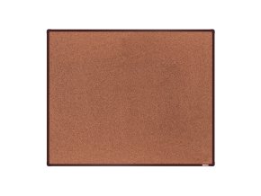 Korková nástěnka boardOK v hliníkovém rámu, 1500 x 1200 mm, hnědý rám