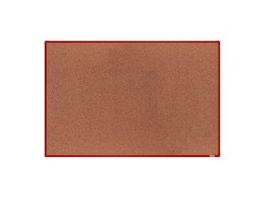 Korková nástěnka boardOK v hliníkovém rámu, 1800 x 1200 mm, červený rám