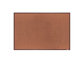 Korková nástěnka boardOK v hliníkovém rámu, 1800 x 1200 mm, hnědý rám
